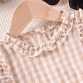 thumbnail image 5 of NAISIBABY Girl's Sets 2-Piece, Ruffles Sleeveless Tops and Flounce Pants Plaid Graphic Summer Fashion Outfits Beige 1-2T, 5 of 9