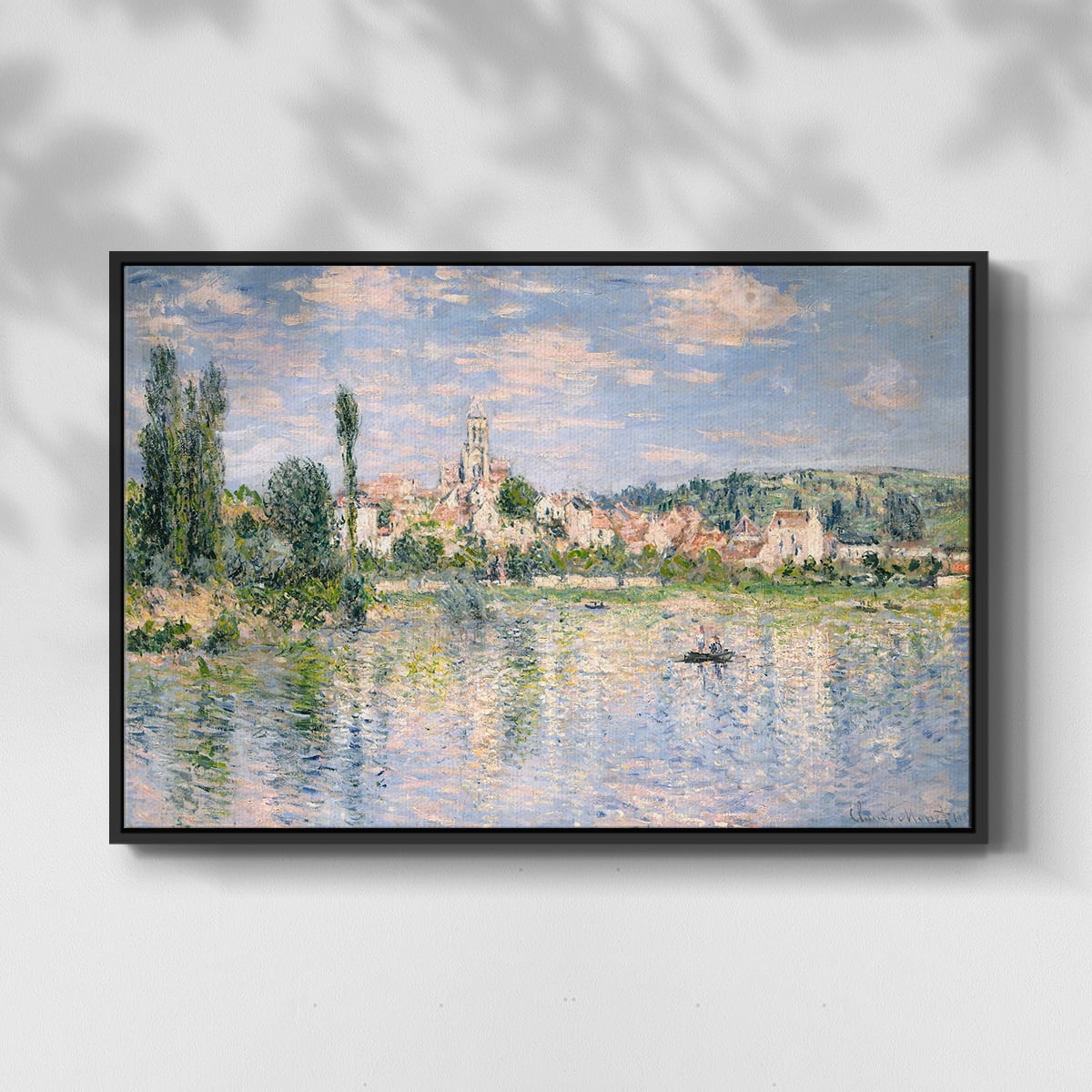 Vintage Landscape-CXXV By Wexford Home Framed in Black Wood Gallery Wrapped Canvas 27 in. x 41 in.