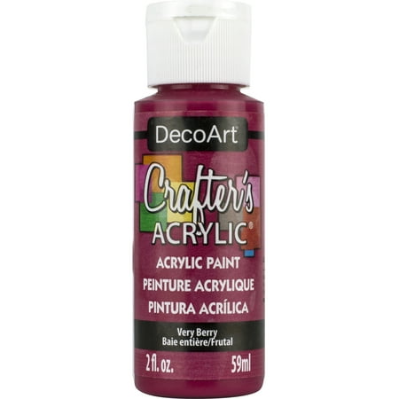 UPC: 0766218037374 | DecoArt Crafter s Acrylic Paint 2 oz. Very Berry