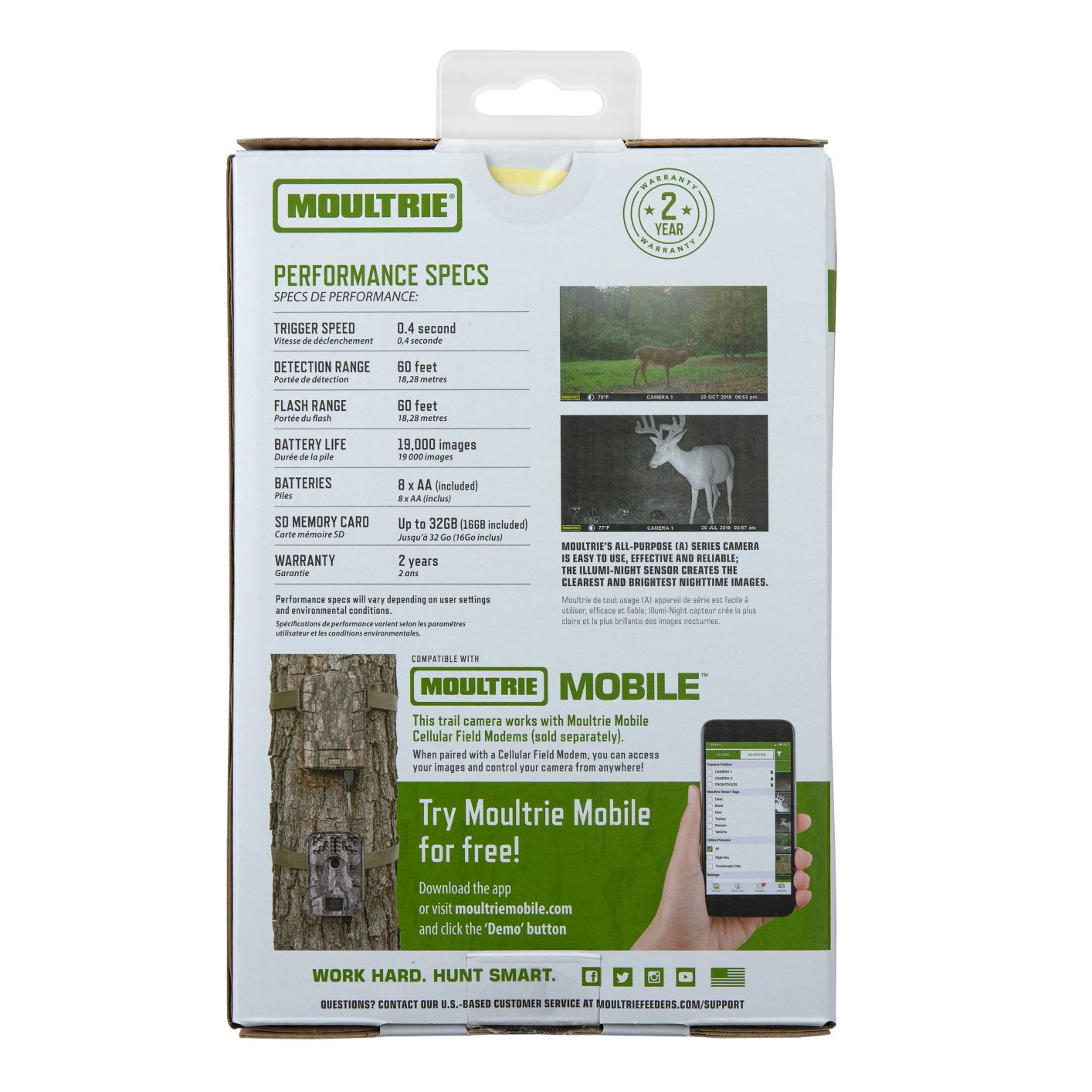 Moultrie W900i Infrared Hunting Trail Camera 30 Mega Pixels, 60ft Detection and Flash Range