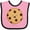 Pink and Black, variant on Inktastic Cute Kawaii Cookie Boys or Girls Baby Bib