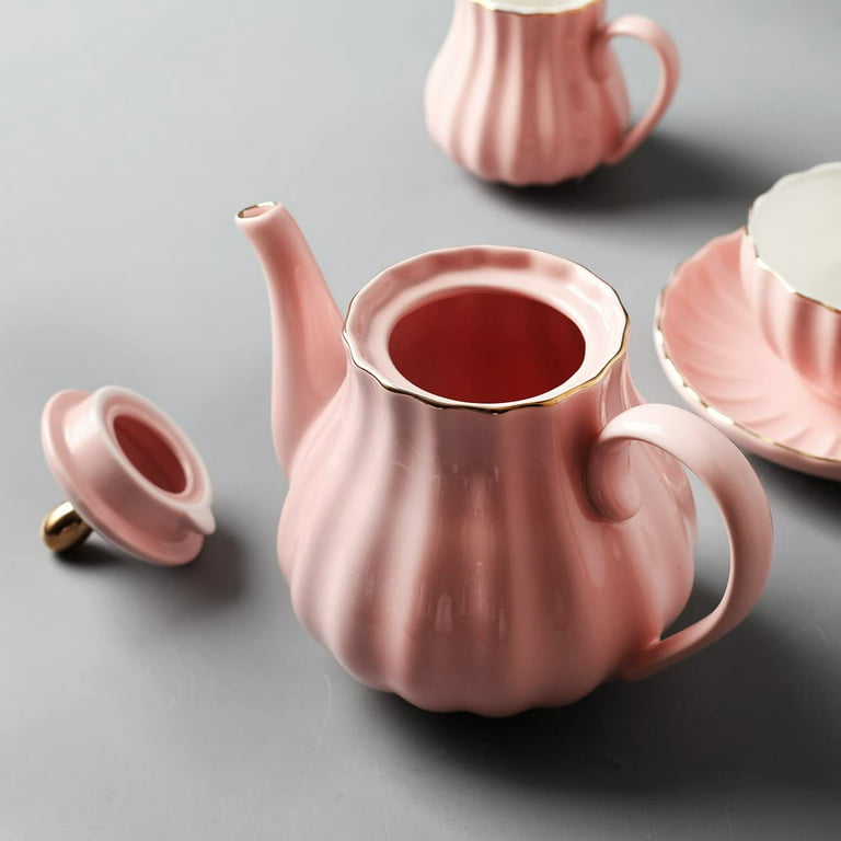 Porcelain Tea Sets British Royal Series, 8 OZ Cups & Saucer