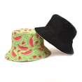 thumbnail image 4 of Clearance Baberdicy Hat Big Deal Sun Hat Double Sided Fisherman Hat Womens Spring and Summer Basin Hat Watermelon Printing Womens Outdoor Hat Sunscreen, 4 of 4