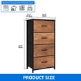 thumbnail image 4 of Dextrus 4 Drawer Dressers, Fabric Organizer Unit for Bedroom, Living Room, Closets, Sturdy Steel Frame & Wooden Top, 4 of 9