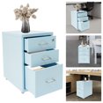thumbnail image 5 of Modern Free-Standing File Cabinet 3 Drawers Blue Cold-Rolled Steel for Office Storage, 5 of 13