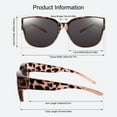 thumbnail image 6 of TINHAO Polarized Sunglasses Over Glasses for Women Men, Fit Over Glasses Sunglasses with Square Oversized UV Protection, 6 of 7