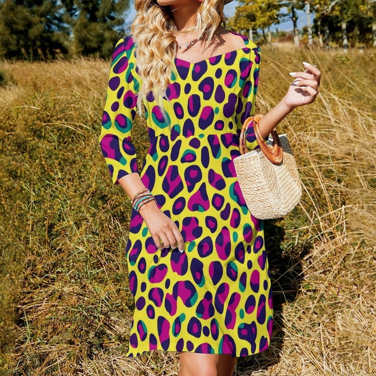 neon flare dress Tight Long Neon Prom Dress with Open Back main image 1