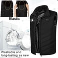 thumbnail image 5 of Penkiiy Heated Vest,Heating Vest Rechargeable,Warming Heated Jacket with 3 Heating Levels Unisex Battery Not Included Heated Vest Black, 5 of 8
