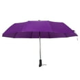 thumbnail image 5 of WHAMVOX Purple 23 inch Automatic Folding Umbrella Windproof Travel Umbrella Strong Umbrella for Travel and Outdoor Use, 5 of 8