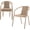 Champagne, variant on PEXMOR PE Rattan Outdoor Dining Chairs Set of 2, Plastic Stackable Patio Chairs for Garden, Porch & Indoor Use