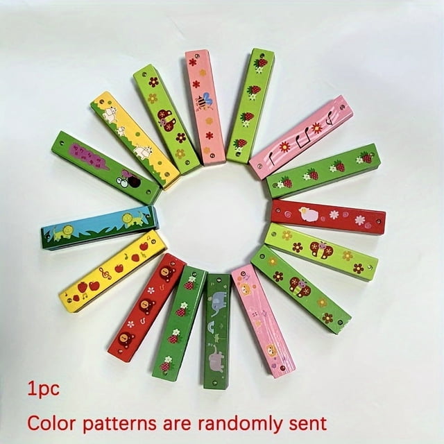 MesaSe Harmonica Coloré à Double Rangée de 16 Trous - Orgue de Bouche Durable et Facile à Jouer pour Débutants