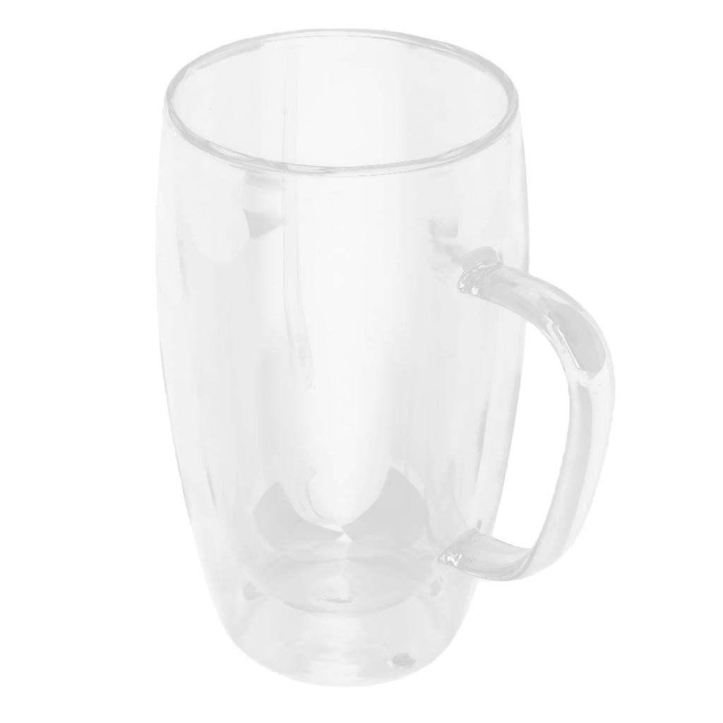 Axioma Morning Beverage Cup Office coffee and tea Glass Mugs for Espresso Latte Drinks 450ml