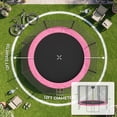 thumbnail image 6 of AOTOB 12FT Trampoline for Kids & Adults, 1400LBS Heavy-Duty Outdoor Backyard Trampoline with Safety Enclosure Net & Ladder, No Gap Design Birthday Gift, Pink, 6 of 8