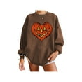 thumbnail image 1 of Sunloudy Sudadera casual de Halloween para mujer, jersey de manga larga con cuello redondo y estampado de calabaza para adultos Sunloudy  moda, 1 of 3