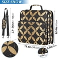thumbnail image 2 of FORMRS Zipper Binder with Shoulder Strap 2-inch Ring 500 Sheet Capacity File Bag, Black Geometric, 2 of 5