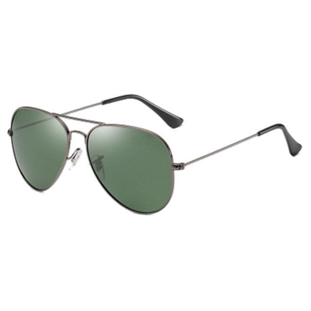 Gafas de marco de metal Gafas de sol de aviación de doble puente de moda Protección solar FLhrweasw Nuevo