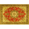 thumbnail image 1 of Ahgly Company Indoor Rectangle Persian Yellow Traditional Area Rugs, 8' x 12', 1 of 4