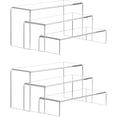 thumbnail image 1 of 6 Pack Clear Acrylic Display Risers Shoe Display Stand Cupcake,Dessert Stand, 1 of 5