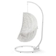 thumbnail image 3 of Swing Lounge Chair, Sunbrella, White, Modern Contemporary Urban Design, Outdoor Patio Balcony Cafe Bistro Garden Furniture Hotel Hospitality, 3 of 8