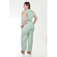 thumbnail image 3 of Conjunto Chaleco y Pantalon Roman Fashion /Tallas Extras, 2728 (Pistache) verde claro 42, 3 of 6