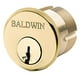 Baldwin 8322031 1.125 in. Cylindre Mortaise C Keyway&44; Laiton Non Laqué – image 1 sur 1