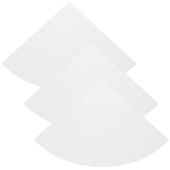 HOMEMAXS  3 Pcs Floating Corner Shelves White Wall Bookshelf