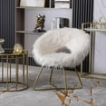 thumbnail image 5 of Roundhill Furniture Slatina Bucket Chair, Off-White, 5 of 9