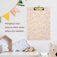 thumbnail image 4 of FMSHPON Easter Pink Cute Bunny Clipboard Hardboard Wood Nursing Clip Board and Pull for Standard A4 Letter 13x9 inches, 4 of 4