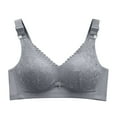 thumbnail image 2 of HongQid Womens Bra No Underwire Comfort Push Up Bras Soft Wireless Bralette Full Coverage Everyday Bra, 2 of 3