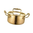 thumbnail image 4 of Olla de acero inoxidable con tapa, utensilio esencial para la cocina hogareña Oro, 4 of 9