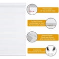 thumbnail image 2 of Cordless Zebra Blinds for Indoor Windows, Free-Stop Zebra Blinds Cordless, Light Filtering Sheer Shades Dual Layer for Day and Night, Zebra Roller Shades for Home (46.5" W X 47" H, White), 2 of 7
