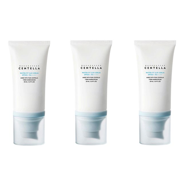 SPF50+ Centella Sunscreen Cream, Non-Sticky Brighten UV Protection Lotion, Refreshing Isolation Sun Screen Lotion, for Outdoor