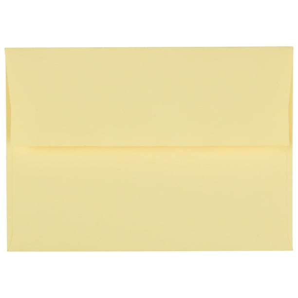 JAM A9 Peel & Seal Envelopes, 5.75x8.75, Canary Yellow, 1000/Carton