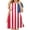 Pink, variant on Toddler Girls American Flag Dresses Patriotic Sleeveless Dress,Blue 5-6 Years