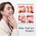 thumbnail image 3 of Saviland Nail Tip and Glue Gel Kit with Gel Nail Polish - Acrylic Gel x Nail Kit with 240Pcs Long Coffin Nail Tip, Nail Glue Gel,Base & Top Coat and Mini Nail Lamp, 3 of 10