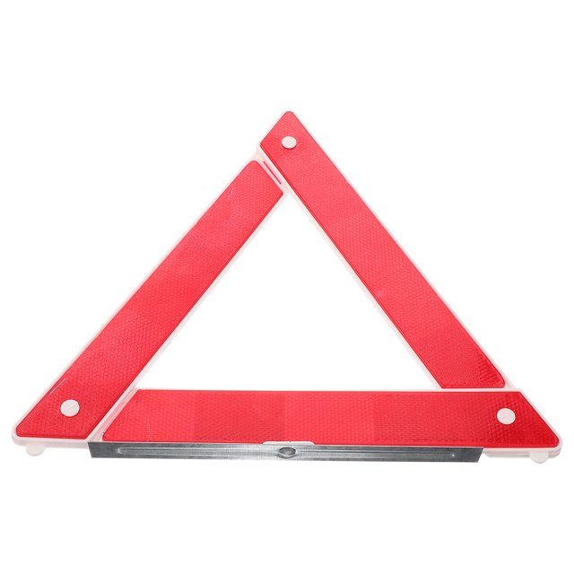 LIFKOME Triangles Réfléchissants en Plastique Rouge Design Simple pour Urgences de Voiture et Véhicule Lot de 1