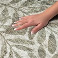 thumbnail image 3 of Addison Rugs Dream Shag Premium Machine Washable Transitional Tropical, Leaves, Botanical Green Rectangle Rug, 8' x 10', 3 of 8