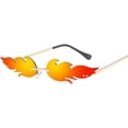 thumbnail image 5 of Gafas de sol de moda con diseño de llama de fuego para mujer, 5 of 5