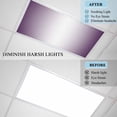 thumbnail image 4 of Dark Purple Ombre Fluorescent Light Covers, Purple White Gradient Modern Abstract Art Magnetic Light Covers for Ceiling Lights, Fluorescent Ceiling Shade for Classroom Bedroom Office 4x2Ft x 2PCS, 4 of 8