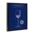 thumbnail image 3 of Stupell Industries Rustic Lodge Wine Glass Blueprint Black Floating Frame Canvas Art, 17 x 21, by Karl Hronek, 3 of 8