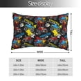 thumbnail image 2 of Fotbe Monster Car Funda de Almohada Decorativa Estilo Occidental, Lujo en Algodón, Fundas para Almohadas King, Cojín Estampado para Decoración del Hogar-14"x20", 2 of 6