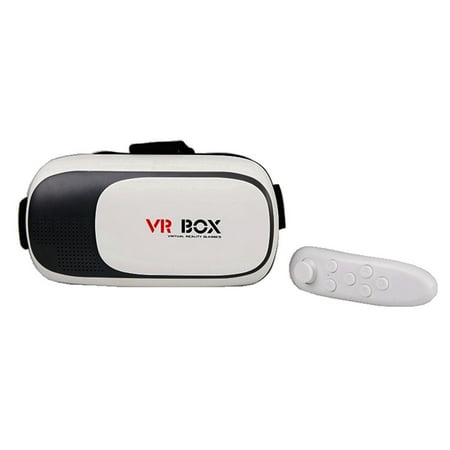 NEW Google Cardboard 2nd Gen VR BOX Virtual Reality 3D Glasses Bluetooth Remote