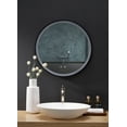 thumbnail image 3 of CIRQUE 30 in. Round LED Black Framed Mirror with Defogger and Dimmer, 3 of 6