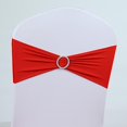 thumbnail image 2 of Banda Cubierta estiramiento de Silla Faja Hebilla Spandex Decoración Boda Color Rojo Claro Colco Trasero de la silla de la banda elástica, 2 of 4