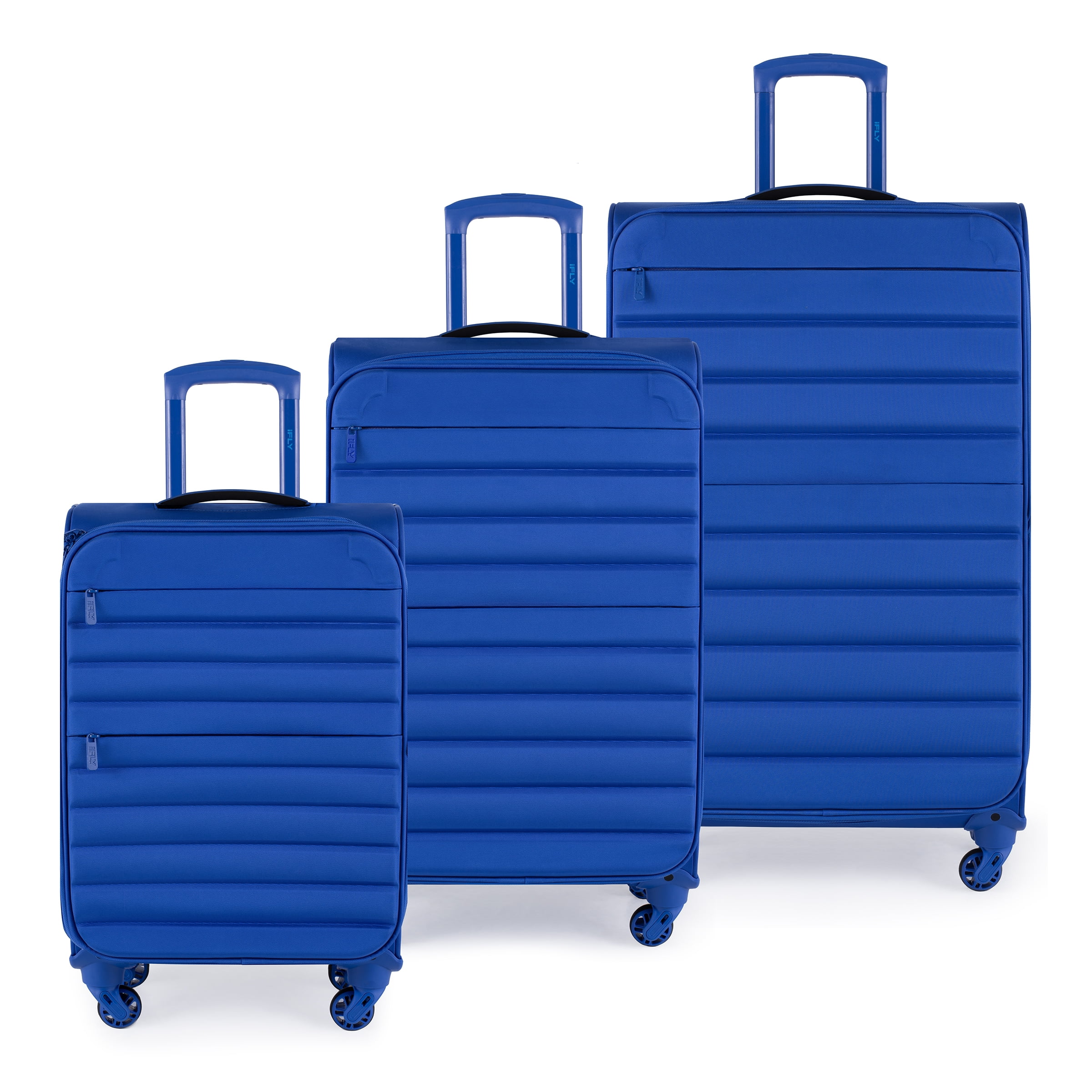 イタダキ WELLS ZIP LONGWLT 内側ブルー iFLY Softside Fibertech 3-Piece Luggage Set - Walmart.com