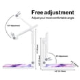 thumbnail image 3 of WIRESTER White Foldable Phone Stand for Desk, Adjustable Portable Cell Phone Holder for iPhone 17, 16, 15, 14 and Android Smartphones - Purple Fuchsia Marble, 3 of 6