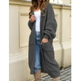thumbnail image 3 of Womens Casual Long Sleeve Split Open Cardigan Knit Long Cardigan Sweaters with Pockets Fall Fashion Women Cardigan, Long Sweater Cardigan Women, Warm Sweaters for Women, Womens Long Cardigan Sweaters, 3 of 6
