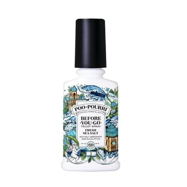 Poo-Pourri Before-You-Go Toilet Spray, Fresh Sea Salt 4 fl oz, Sea Salt, Bergamot, and Eucalyptus