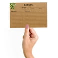 thumbnail image 2 of Inkdotpot 4x6 Inch Recipe Cards (Set of 50) , Thick Double Sided Premium Card Stock- Modern Style Kraft Recipe Notecards for Weddings- Bridal- Baby Shower - Greenery Theme, 2 of 6