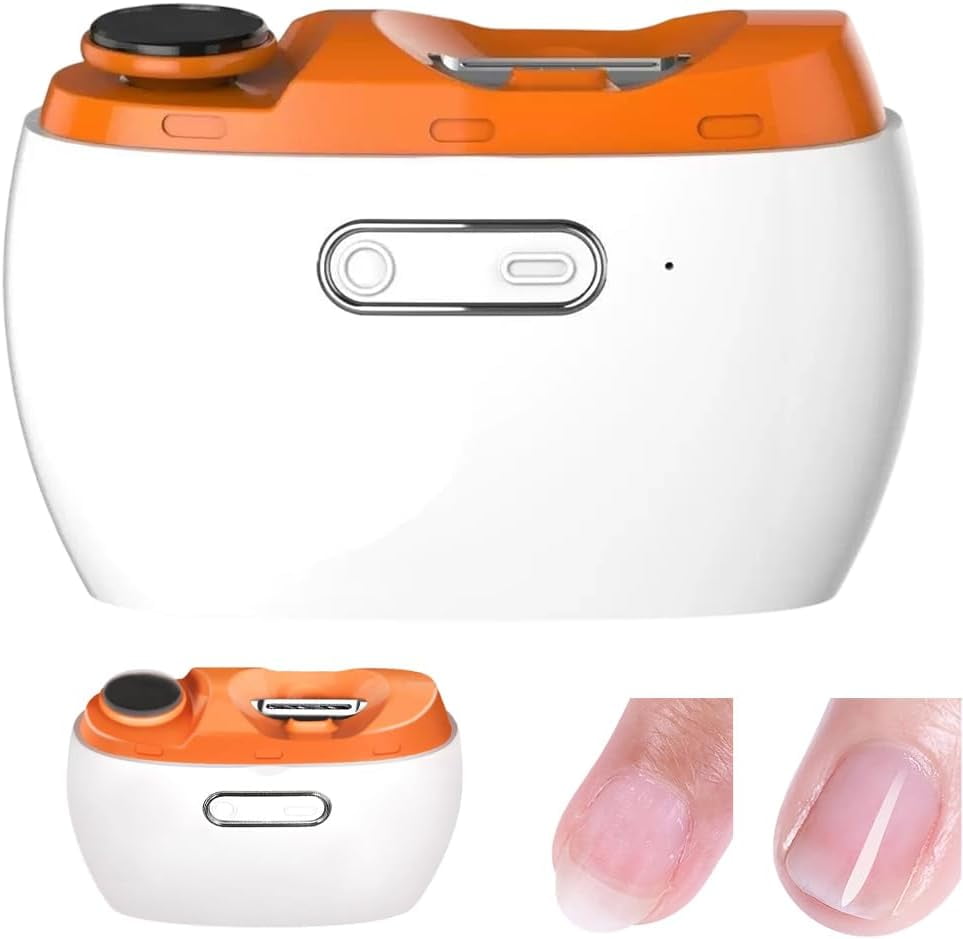 ABPETE Electric Nail Clipper,Nail Clippers File for Seniors,2 Speeds Automatic Fingernail Nail Trimmer,Electric Toe Nail Clippers USB Rechargeable for Adults,Baby,Kids (2PC)